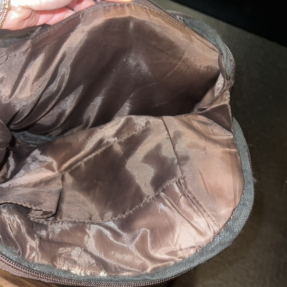 Vintage Brown Patch Leather Backpack - image 5